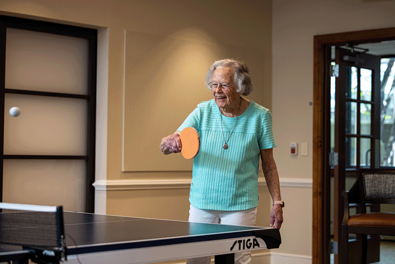 FH Resident Playing Ping Pong