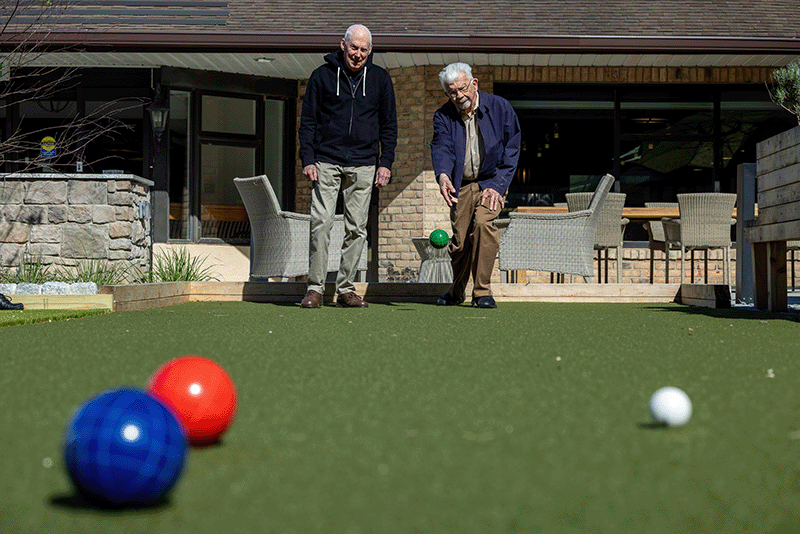 Residents Playing Bocce