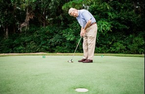 senior golfing at westminster village in spanish fort